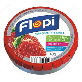 BALAS FLOPI MORANGO 40G