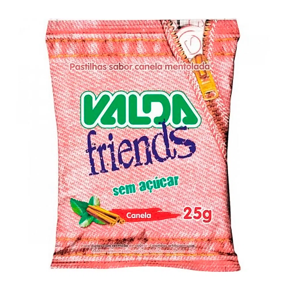 VALDA FRIENDS CANELA MENTOLADA 25G