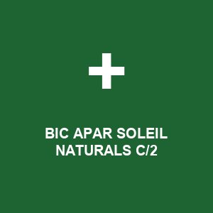 BIC APAR SOLEIL NATURALS C/2