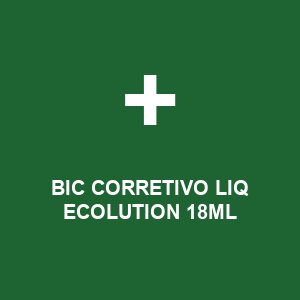 BIC CORRETIVO LIQ ECOLUTION 18ML