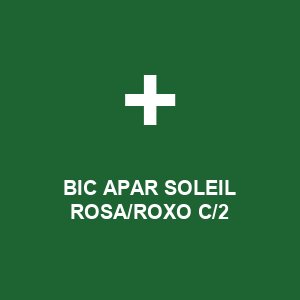 BIC APAR SOLEIL ROSA/ROXO C/2