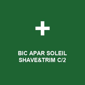 BIC APAR SOLEIL SHAVE&TRIM C/2