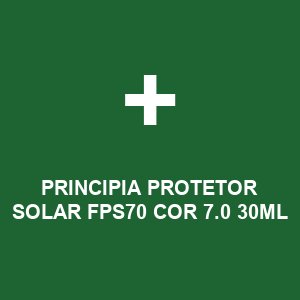 PRINCIPIA PROTETOR SOLAR FPS70 COR 7.0 30ML