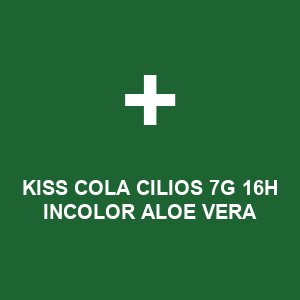 KISS COLA CILIOS 7G 16H INCOLOR ALOE VERA