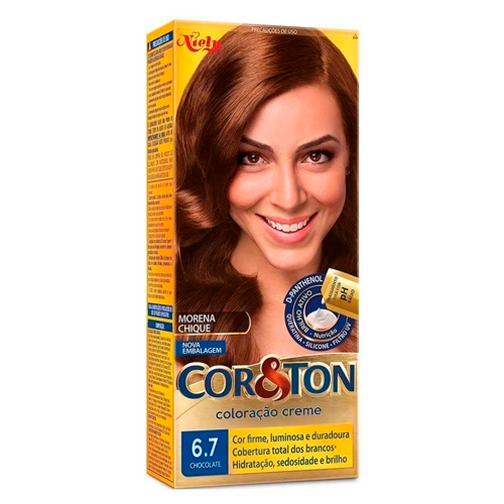 TINT COR & TON  6.7 CHOCOLATE 50G