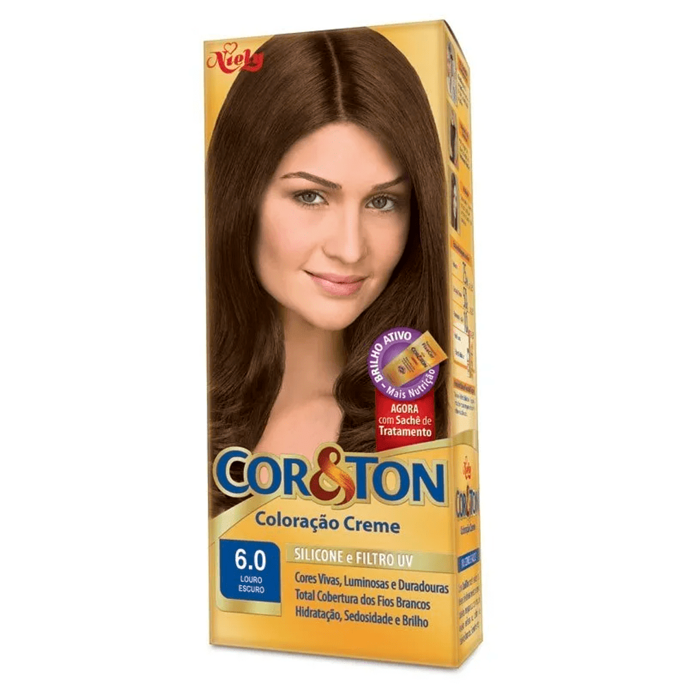 TINT COR & TON  6  LOURO ESCURO 50G