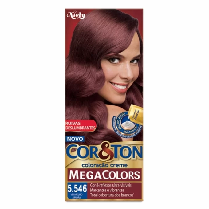 TINT COR & TON  5.546 VERMELHO AMORA 50G