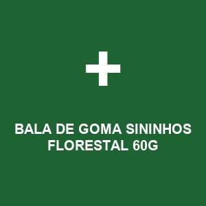 BALA DE GOMA SININHOS FLORESTAL 60G