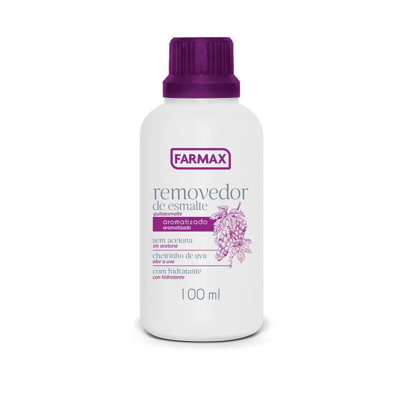 REMOVEDOR DE ESMALTE AROMATIZADO FARMAX  100ML