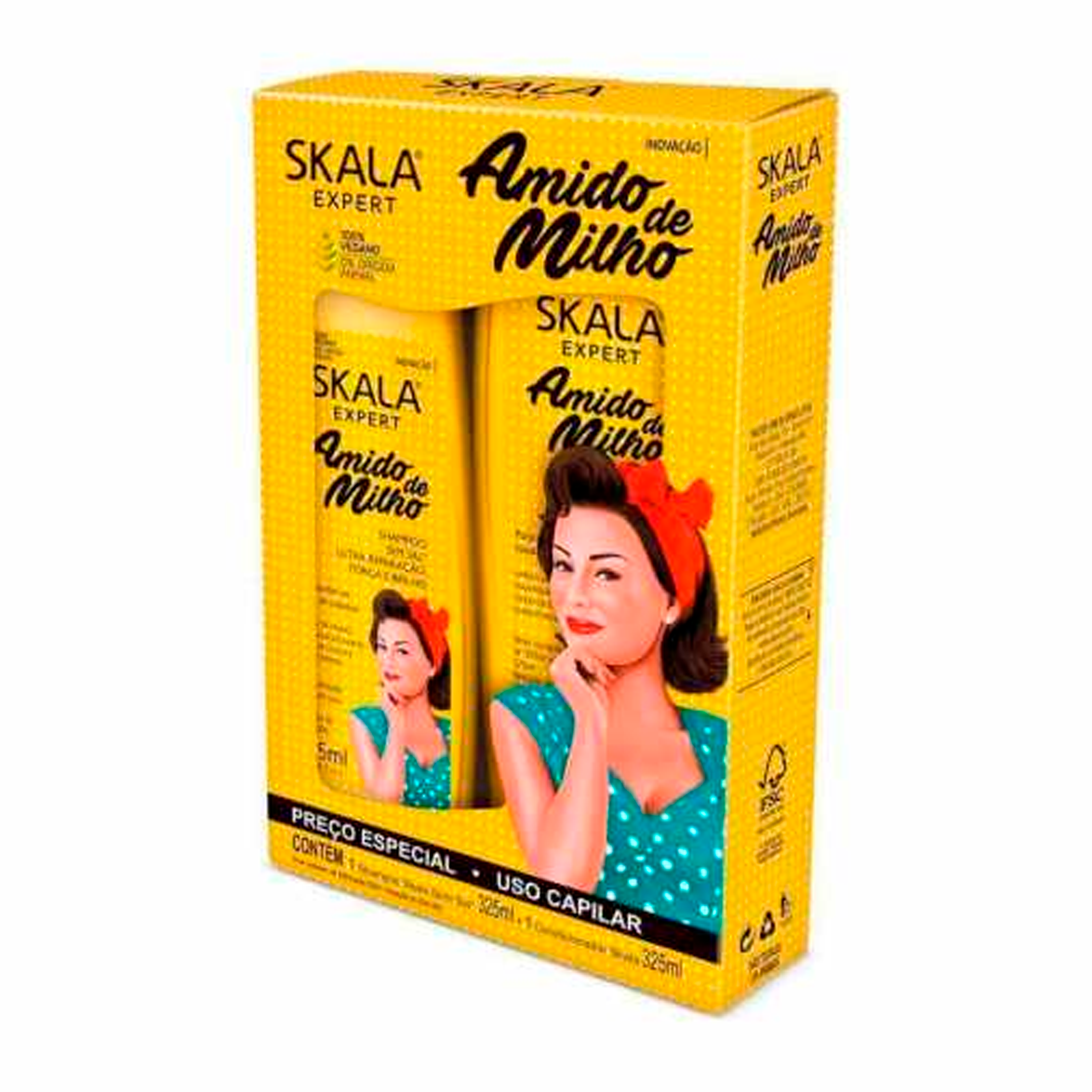 SKALA SHAMP MILHO 325ML + COND 200ML