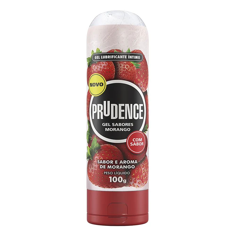 PRUDENCE GEL LUBRIF MORANGO 100G
