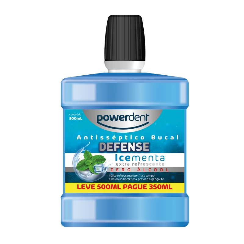POWERDENT ANTIS ZERO ALCOOL MENTA L500 P350ML