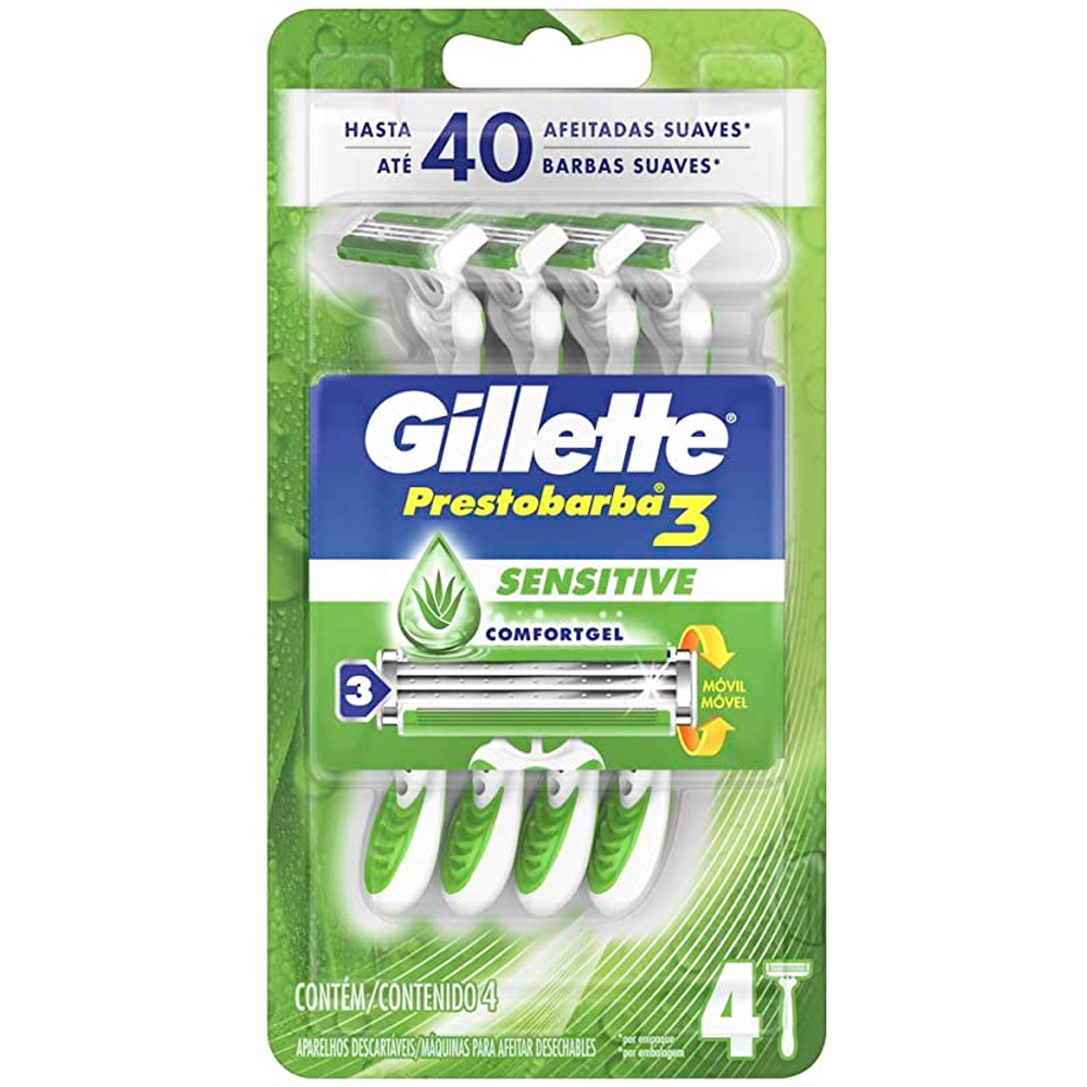 PRESTOBARBA 3 SENSECARE C/4 GILLETTE