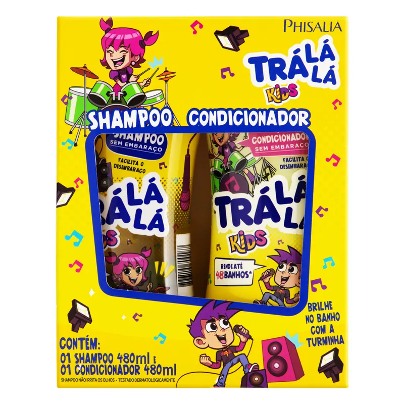SHAMP TRA LA LA KIDS + COND 480ML