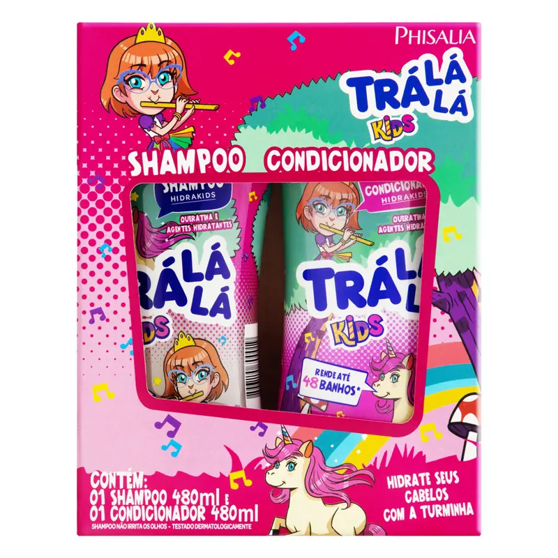 SHAMP TRA LA LA KIT JUSTICE LEAGUE ROSA SHAMP+COND