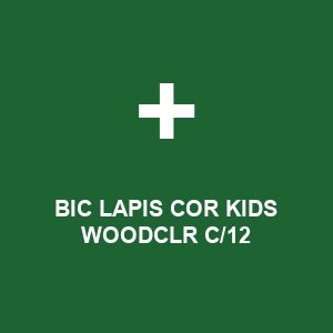 BIC LAPIS COR KIDS WOODCLR C/12