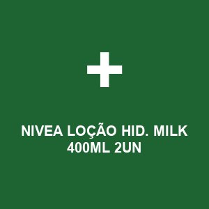 NIVEA LOÇÃO HID. MILK 400ML 2UN