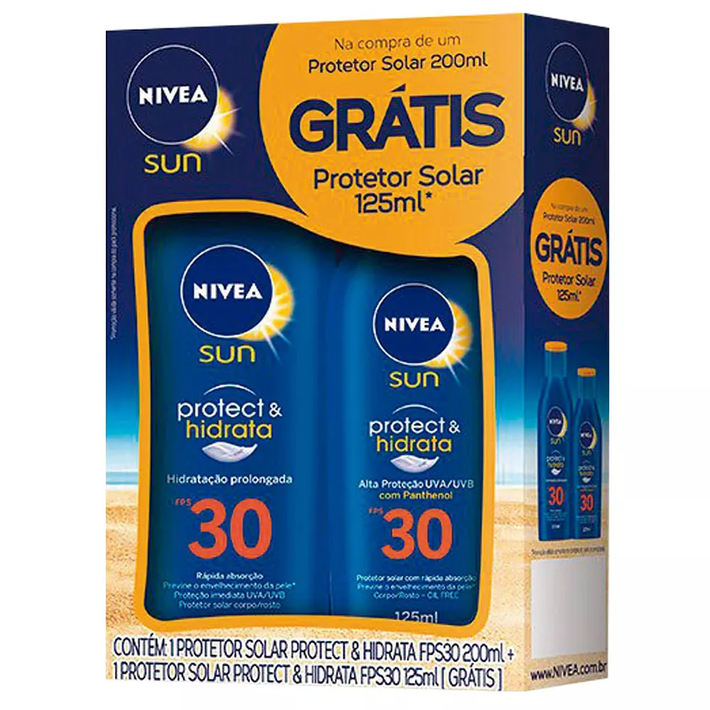 NIVEA PROT FPS 30 PROTECT&HID200M+FPS30 125ML