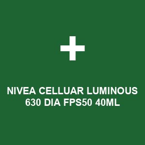 NIVEA CELLUAR LUMINOUS 630 DIA FPS50 40ML