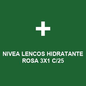 NIVEA LENCOS HIDRATANTE ROSA 3X1 C/25