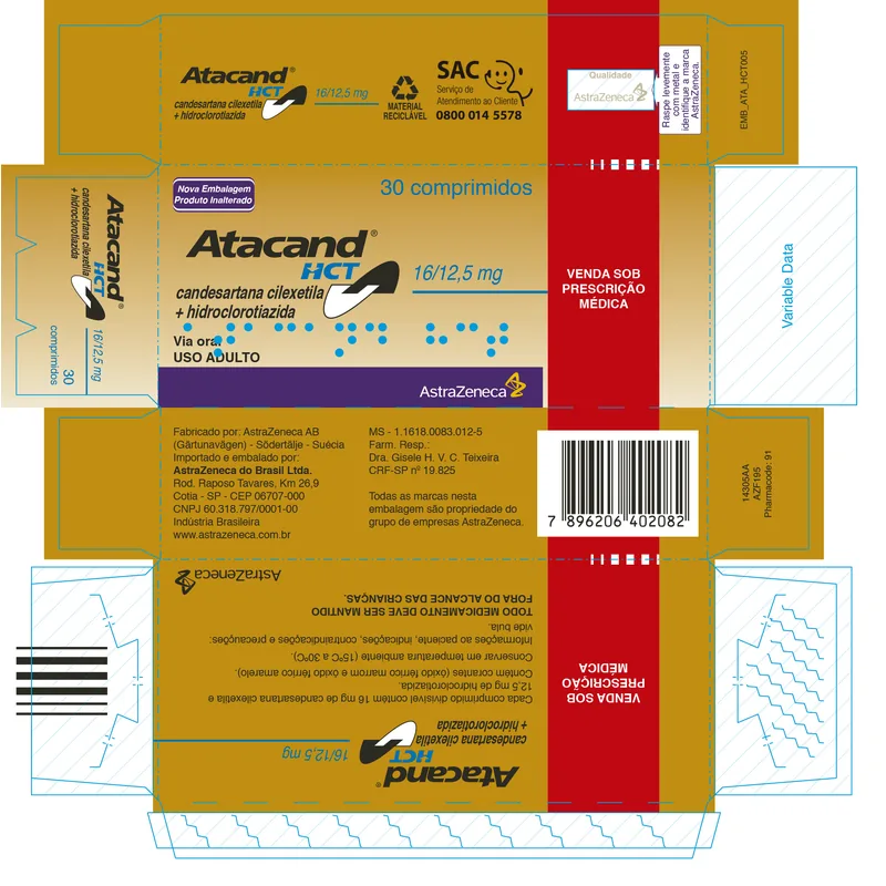 ATACAND HCT 16MG/12,5MG C/30 COMP