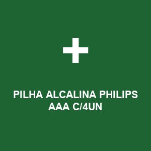 PILHA ALCALINA PHILIPS AAA C/4UN