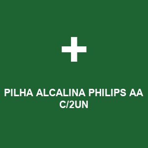 PILHA ALCALINA PHILIPS AA C/2UN