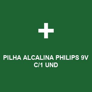 PILHA ALCALINA PHILIPS 9V C/1 UND