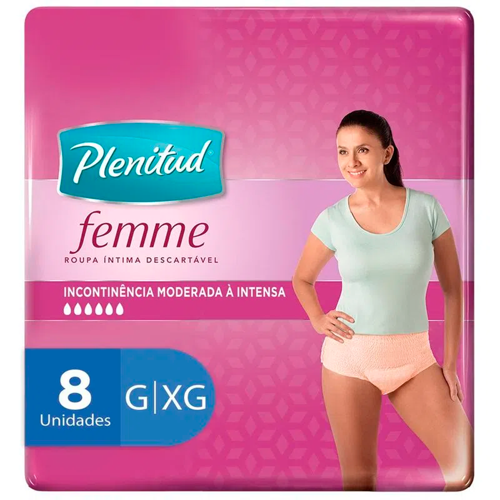 ROUPA INTIMA PLENITUD FEMME G/XG C/8