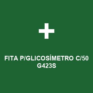 FITA P/GLICOSÍMETRO C/50 G423S