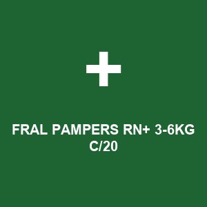 FRAL PAMPERS RN+ 3-6KG C/20