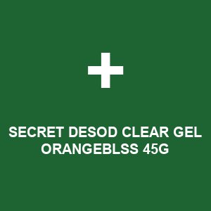 SECRET DESOD CLEAR GEL ORANGEBLSS 45G
