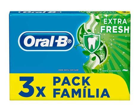 CRE DENT ORAL B EXTRA FRESH 70G PACK C/3