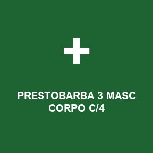 PRESTOBARBA 3 MASC CORPO C/4