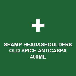 SHAMP HEAD&SHOULDERS OLD SPICE ANTICASPA 400ML