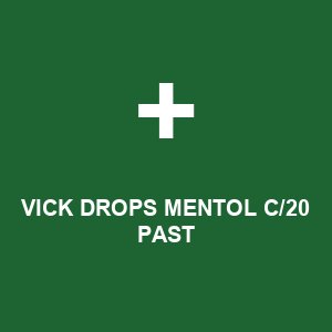 VICK DROPS MENTOL C/20 PAST