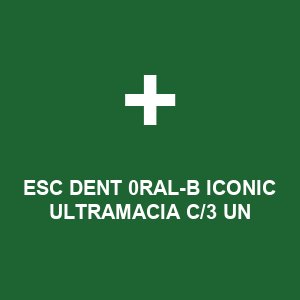 ESC DENT 0RAL-B ICONIC ULTRAMACIA C/3 UN