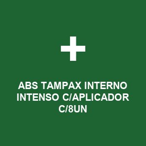 ABS TAMPAX INTERNO INTENSO C/APLICADOR C/8UN