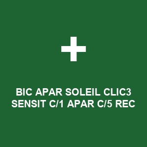 BIC APAR SOLEIL CLIC3 SENSIT C/1 APAR C/5 REC