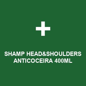SHAMP HEAD&SHOULDERS ANTICOCEIRA 400ML