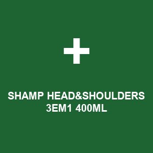 SHAMP HEAD&SHOULDERS 3EM1  400ML