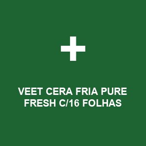 VEET CERA FRIA PURE FRESH C/16 FOLHAS