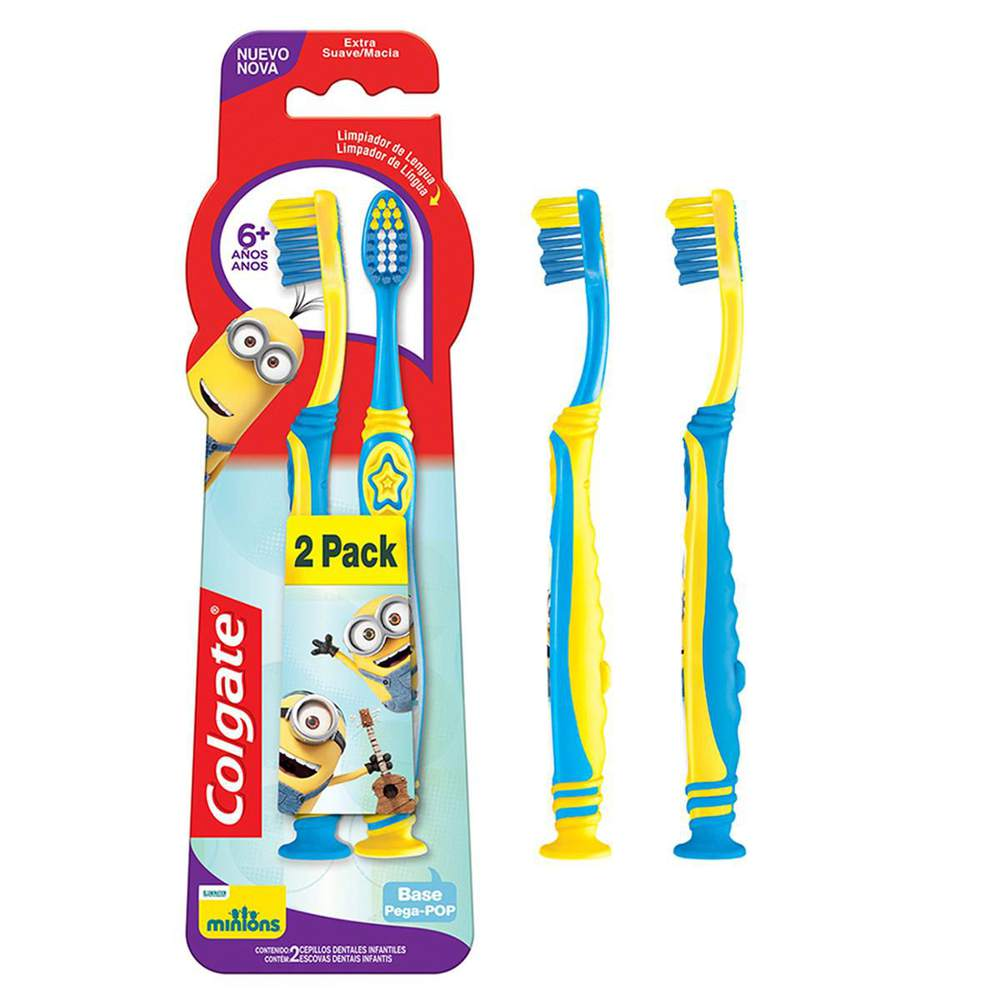 ESC DENT COLGATE KIDS MINIONS 6 ANOS