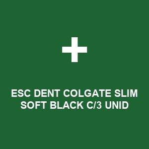 ESC DENT COLGATE SLIM SOFT BLACK C/3 UNID