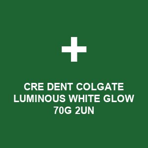 CRE DENT COLGATE LUMINOUS WHITE GLOW 70G 2UN