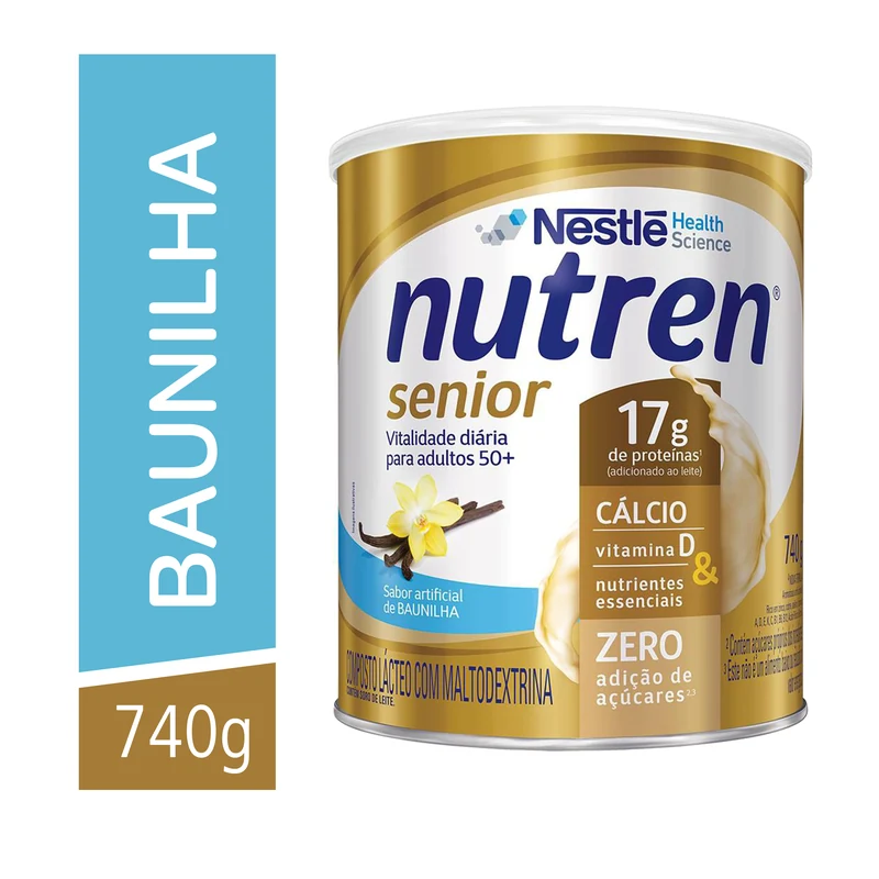 NUTREN SENIOR BAUNILHA 740G