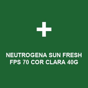 NEUTROGENA SUN FRESH FPS 70 COR CLARA 40G