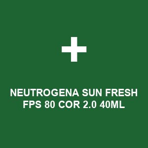 NEUTROGENA SUN FRESH FPS 80 COR 2.0 40ML