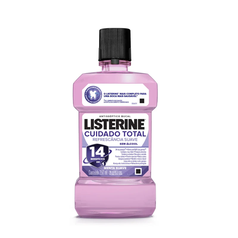 LISTERINE 250ML CUIDADO TOTAL ZERO