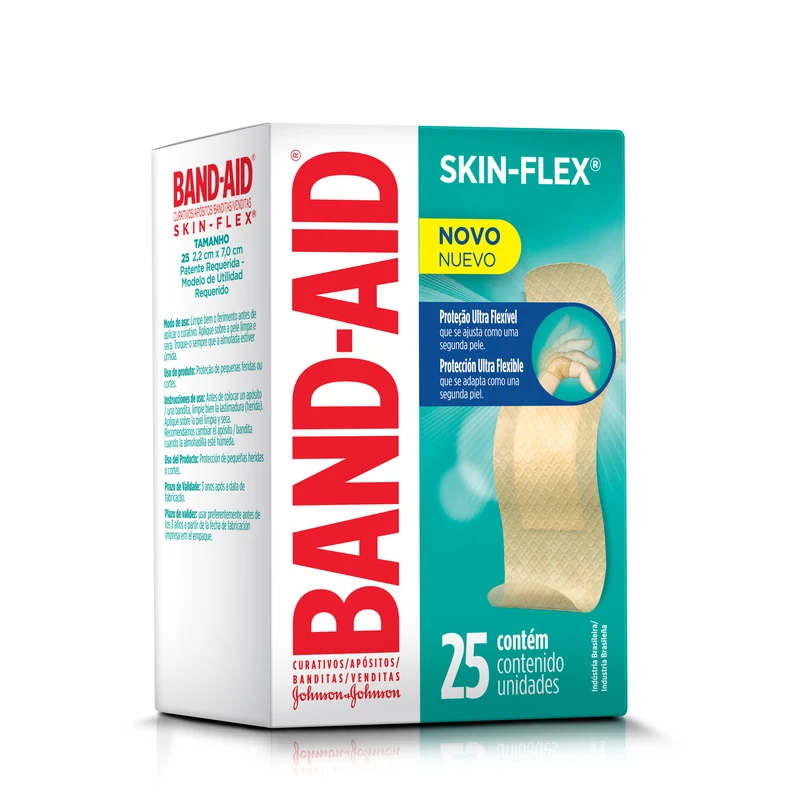 BAND AID SKIN FLEX STANDARD C/25 UNID